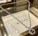 Gucci 2026 Couple High Street Retro Versatile Horseclip GG Pendant Necklace