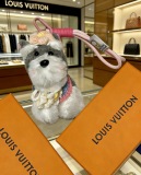 Louis Vuitton Couple Fashion Versatile Cute Schnauzer Pendant Keychain