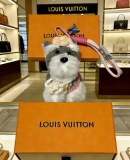 Louis Vuitton Couple Fashion Versatile Cute Schnauzer Pendant Keychain