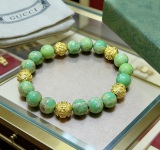 Gucci Couple Fashion Versatile Multi Element Natural Tiger Eye Stone Crystal Bracelet