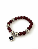 Louis Vuitton Fashion Retro Multi Element Agate Thai Silver Bracelet
