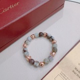 Cartier Couple Classic Fashion Versatile Leopard Agate Bracelet