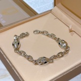 Bvlgari Couple Fashion Versatile Snakehead Bracelet