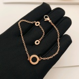 Bvlgari Fashion Versatile Rose Gold Black White Two Sided Ceramic Bracelet