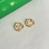 Bottega Veneta Fashion Versatile Retro Earrings Simple Earrings