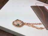 Bvlgari Classic Fashion Versatile Diamond studded Snakehead Necklace