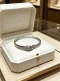 Cartier Classic Fashion Retro Diamond Set Leopard Head Bracelet