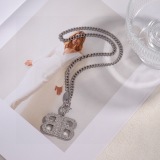 Balenciaga Classic Fashion BB Pendant Necklace