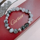 Cartier Couple Classic Fashion Versatile Leopard Agate Bracelet