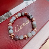 Cartier Couple Classic Fashion Versatile Leopard Agate Bracelet