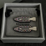 Balenciaga Fashion Versatile Diamond Inlaid Duckbill Clip Hair Clip