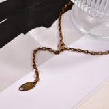 Balenciaga Couple Hip Hop Retro Versatile Sword Pendant Necklace