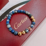 Cartier Couple Classic Fashion Versatile Leopard Agate Bracelet