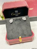 Cartier New Classic Fashion Versatile Diamond studded Leopard Head Earrings