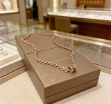 Bvlgari Couple Fashion Versatile Diamond Set Small Waist Necklace