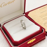 Cartier Classic Fashion Versatile Silver Diamond Starry Sky Ring