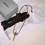 Balenciaga Couple Hip Hop Retro Versatile Sword Pendant Necklace