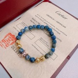 Cartier Couple Classic Fashion Versatile Leopard Agate Bracelet