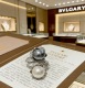 Bvlgari Personalized Fashion Versatile Double Pearl Diamond Set Ring
