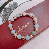 Cartier Couple Classic Fashion Versatile Leopard Agate Bracelet