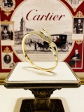 Cartier Classic Fashion Versatile Full Diamond Set Leopard Bracelet
