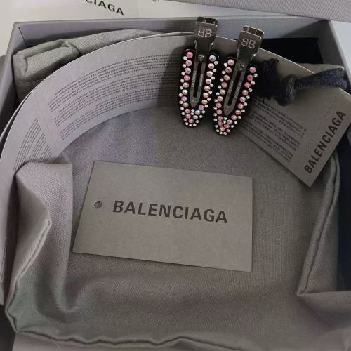 Balenciaga Fashion Versatile Diamond Inlaid Duckbill Clip Hair Clip
