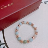 Cartier Couple Classic Fashion Versatile Leopard Agate Bracelet