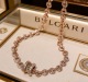 Bvlgari Couple Fashion Versatile Diamond Set Small Waist Necklace