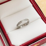 Cartier Classic Fashion Versatile Silver Diamond Starry Sky Ring