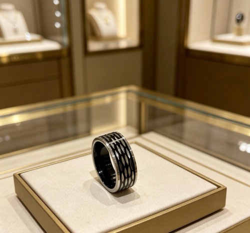 Bvlgari Fashion Versatile Diamond Pattern Ring