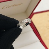 Cartier Classic Fashion Versatile Silver Diamond Starry Sky Ring