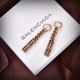 Balenciaga New Classic Retro Logo Letter Earrings