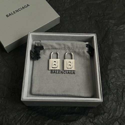 Balenciaga New Classic Fashion BB Lock Earrings