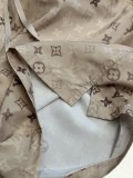 Louis Vuitton Fashion Full Logo Short Sleeve Shirt Couple Versatile Casual Shorts Set