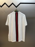 Gucci New Couple Classic Red Green Stripe Knitted Short Sleeve