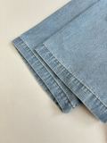 Loewe Fashion Embroidered Logo Water Washed Short Sleeve Shirt Couple Versatile Casual Jeans Set