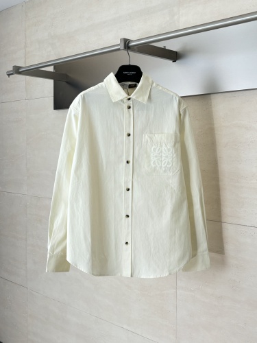 Loewe 26SS Fashion Versatile Embroidered Logo Shirt Shorts Set