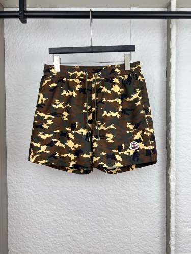 Moncler Fashion Camouflage Drawstring Beach Shorts Couple Versatile Casual Pants