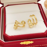 Cartier Classic Fashion Versatile Gold Nail Ear Clip