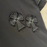 Chrome Hearts Fashion Embroidered Cross Short Sleeve Couple Versatile Loose T-shirt