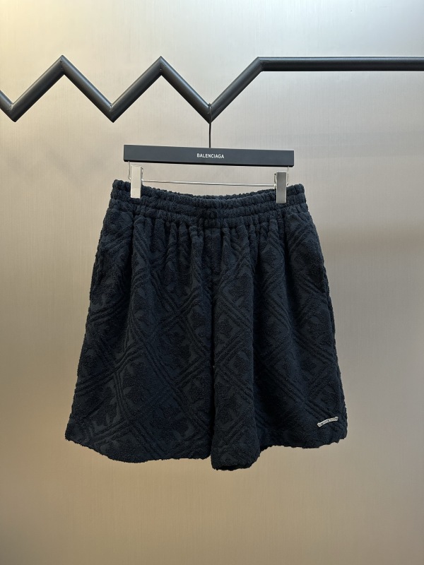 Chrome Hearts Fashion Towel Cloth Full Cross Jacquard Shorts Couple Versatile Casual Pants