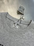 Loewe Fashion Toothbrush Embroidered Logo Little Monster Short Sleeve Couple Versatile Casual T-shirt