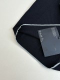 Prada 26SS Fashion Versatile Logo Jacquard Mesh Knitted Short Sleeve Polo Shirt