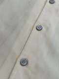 Louis Vuitton Fashion Silk Hemp Hollow Embroidered Logo Casual Versatile Shirt