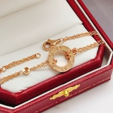 Cartier Classic Fashion Versatile Single Diamond Letter Round Cake Bracelet