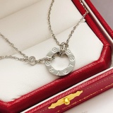 Cartier Classic Fashion Versatile Single Diamond Letter Round Cake Bracelet