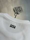 Loewe Fashion Toothbrush Embroidered Logo Little Monster Short Sleeve Couple Versatile Casual T-shirt