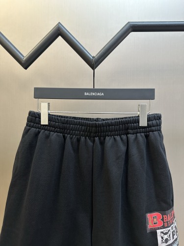 Balenciaga Fashion Multi Logo Printed Shorts Couple Versatile Casual Pants