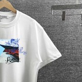 Loewe 26SS Fashion Printed Round Neck T-shirt Unisex Casual Loose Short Sleeve