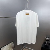 Louis Vuitton 26SS Fashion Logo Printed T-shirt Unisex Casual 7A Antibacterial Short Sleeve